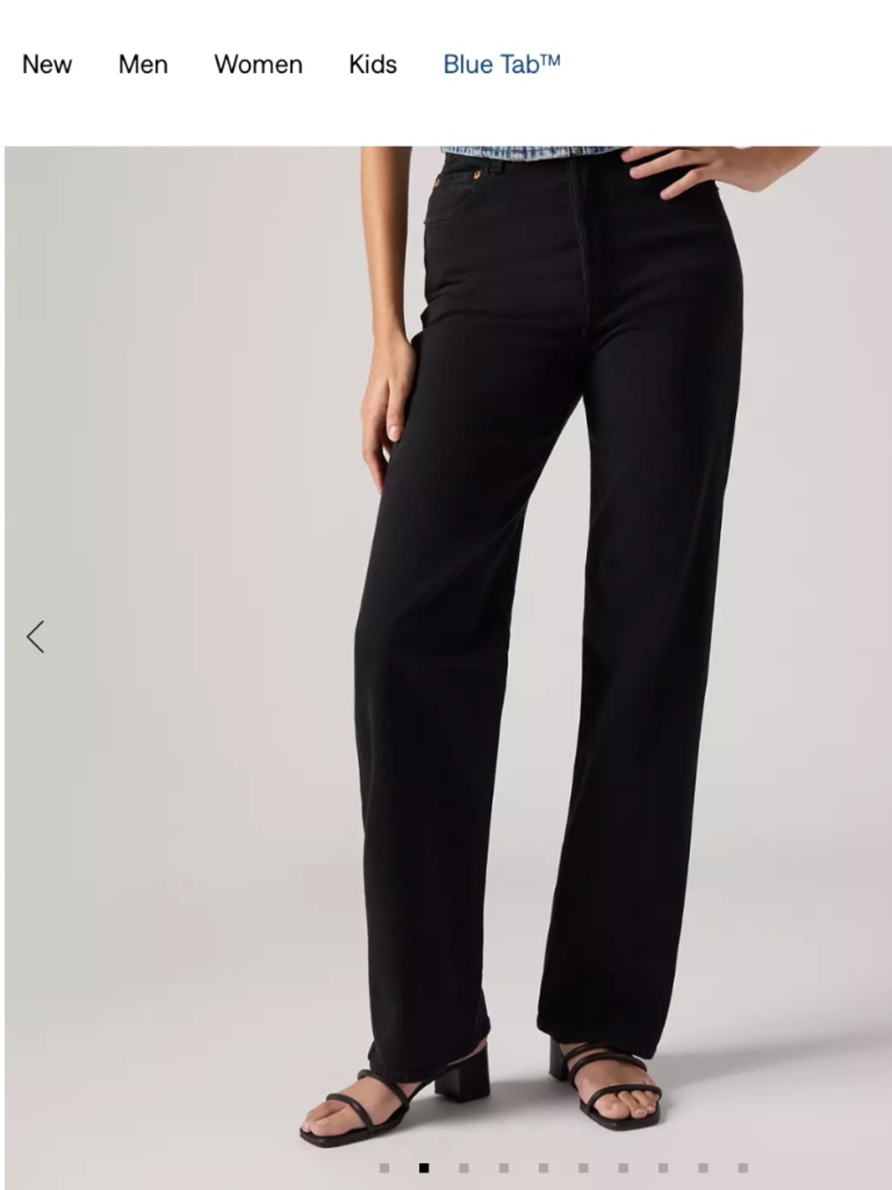 Levi’s Ribcage Straight Ankle Jeans 26w x 27 – Black